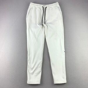 Municipal Sport Utility Joggers Mens‎ Small White Fleece Sweatpants Lounge Comfy